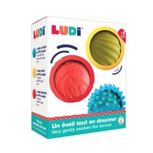 Conjunto 3 pelotas sensoriales Ludi